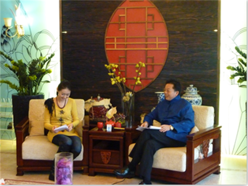 海真老师与海南电视总台主持人张琳-节目录制中